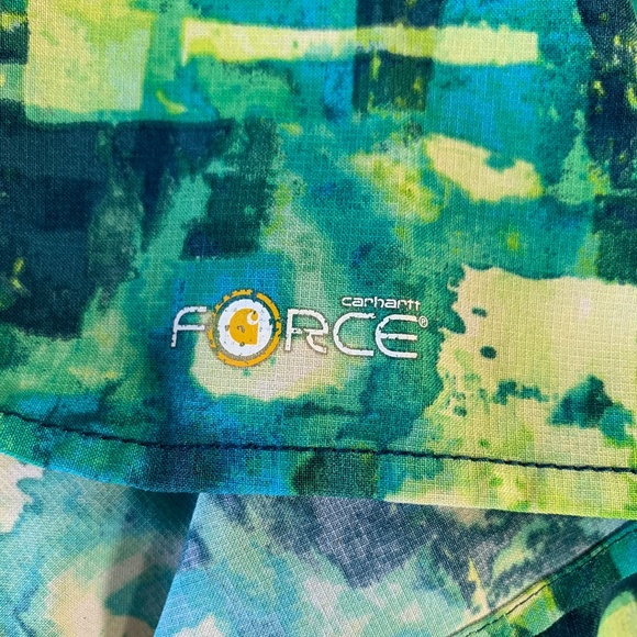 Carhartt Force Women Scrub Top Abstract Nursing M - Picture 6 of 10